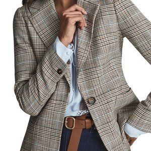 Originally $565 Women's Reiss Essie Glen Plaid Blazer, Size 6